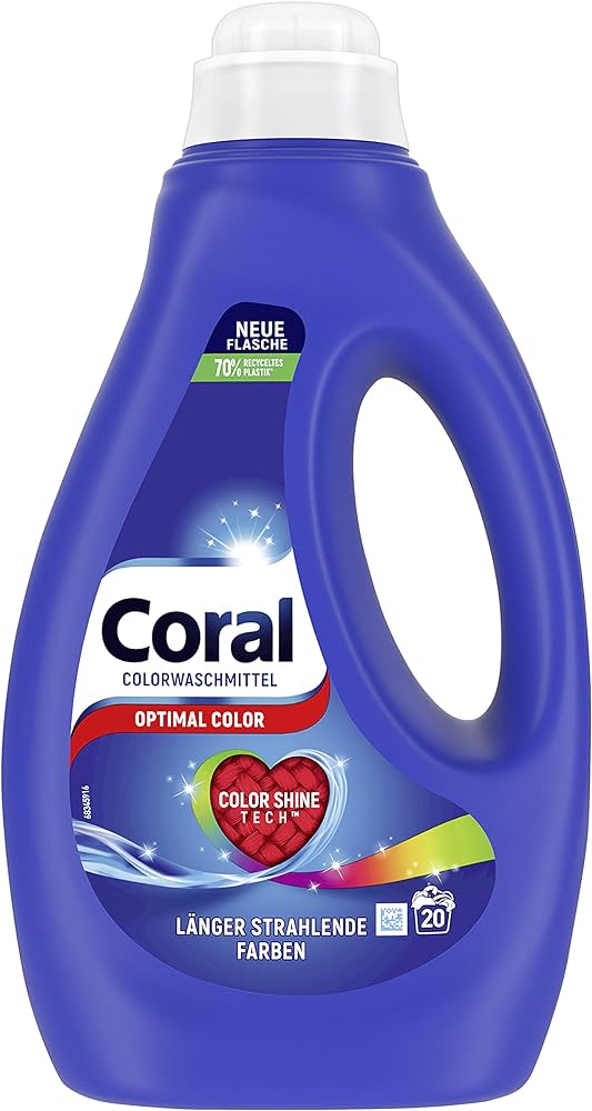 Гель для стирки цветного белья Coral 20 стир. / 1 л