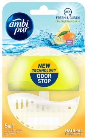 Туалетный блок для унитаза Ambi Pur Lemon&amp;Mandarine 55 мл