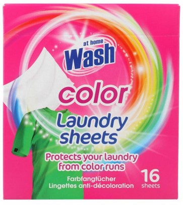 Салфетки для удаления пятен At Home Wash для цветных вещей 16 шт