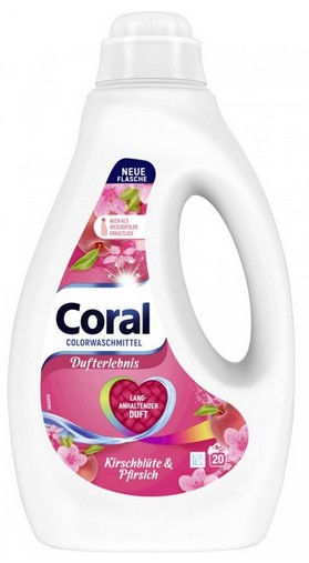 Гель для стирки Coral Color Kirschblute &amp; Pfirsich 20 стир. / 1 л