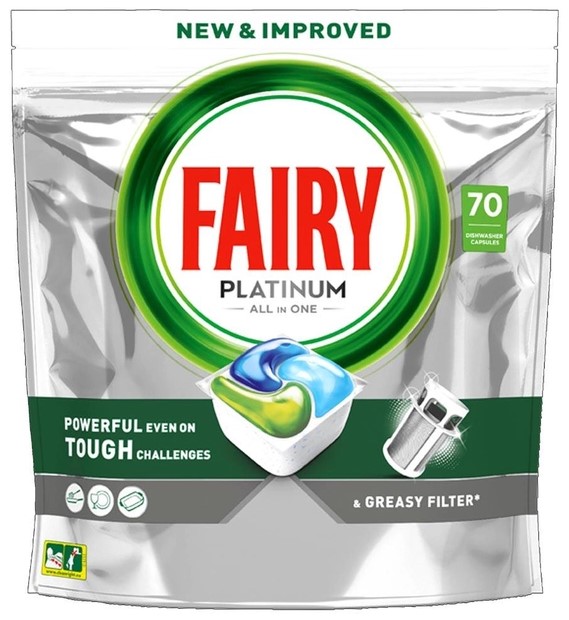 Капсулы для посудомоечной машины Fairy Platinum Original 70 шт