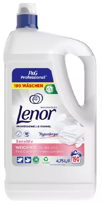 Кондиционер для белья Lenor Чувствительная кожа 190 стир. / 4,75 л