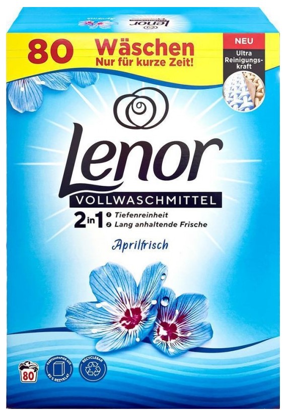Стиральный порошок Lenor Апрельская свежесть 80 стир. / 5,2 кг