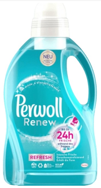 Гель для стирки Perwoll Уход и освежение Care&amp;Refresh (бирюзовый) 24 стир. / 1,44 л