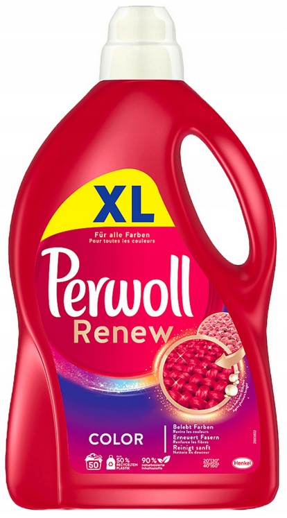 Гель для стирки Perwoll Color Цветной (красный) 50 стир. / 3 л