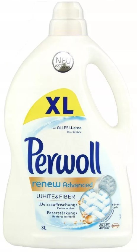 Гель для стирки Perwoll Weiss (белый) 50 стир. / 3 л