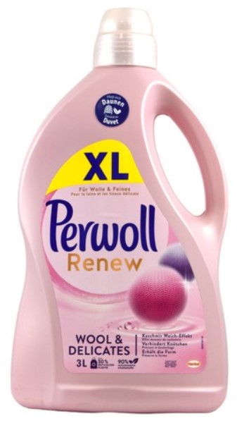 Гель для стирки Perwoll Wolle Для шерсти (розовый) 50 стир. / 3 л