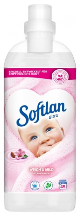 Кондиционер для белья Softlan Weich&amp;Mild (белый) 45 цикл. / 1 л