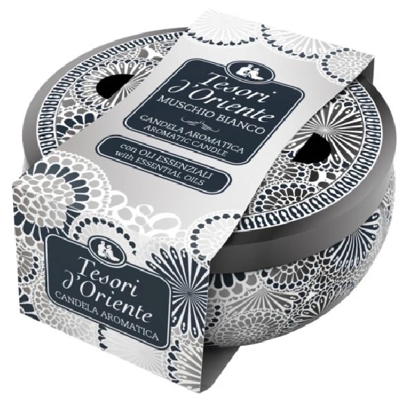Ароматическая свеча Tesori d'Oriente Muschio Bianco 200 гр
