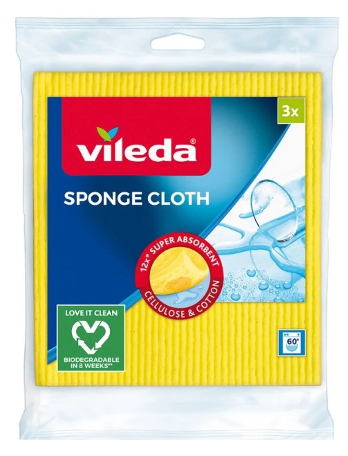 Губчатая салфетка Vileda в упаковке 3 шт