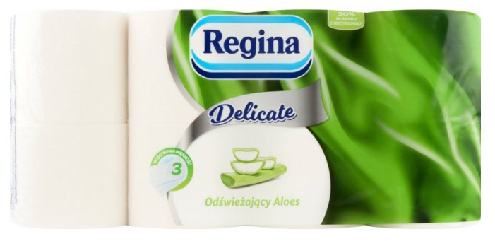 Туалетная бумага Regina Aloe Vera 3 слоя 8 шт
