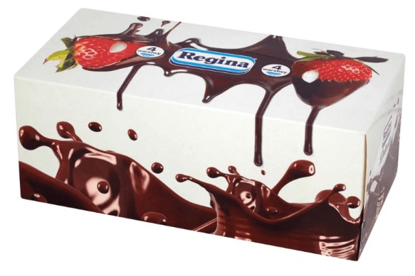 Салфетки в коробке Regina Delicatis Standard 4-слойные 96 шт
