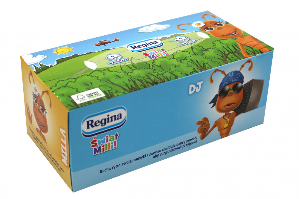 Салфетки в коробке Regina Swiat Milli, 96 шт