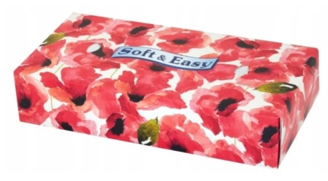 Салфетки в коробке без запаха Soft&amp;Easy 2 слоя 80 шт