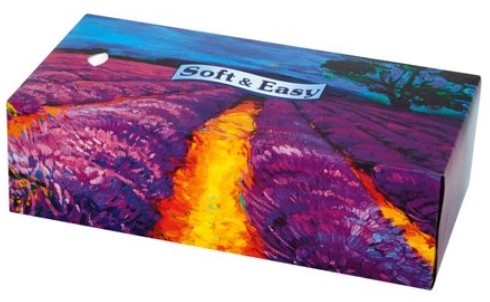 Салфетки в коробке Soft&amp;Easy без запаха, 2 слоя 150 шт